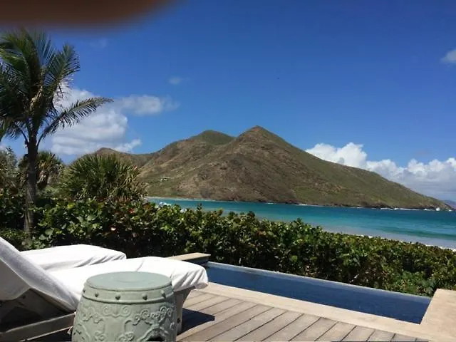 Oceanfront Beach House - Rate Special- Valentines On Beach W Club Access Tennis King Bed Christophe Harbour