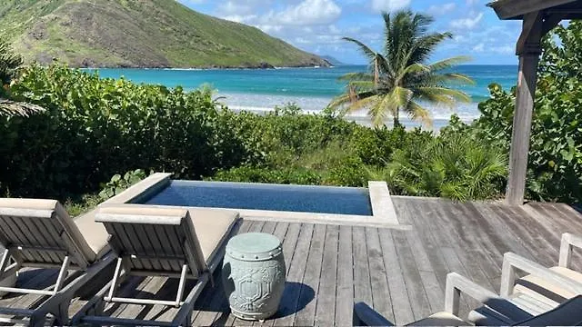 Oceanfront Beach House - Rate Special- Valentines On Beach W Club Access Tennis King Bed Christophe Harbour 0*,